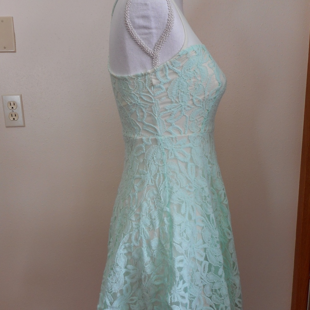 Xhilaration Mint Green Lace Dress, Size S/P - Picture 4 of 5
